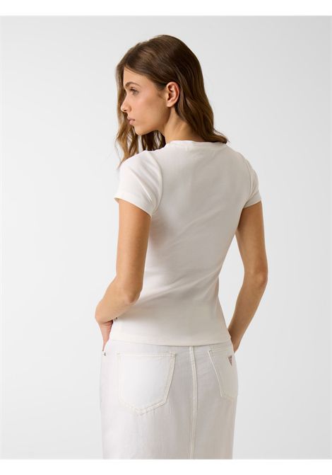 T-shirt con stella ricamata GUESS JEANS | Top | W6GPZ3 KA0H1G046