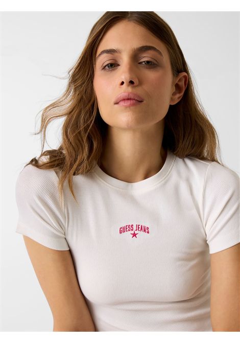 T-shirt con stella ricamata GUESS JEANS | Top | W6GPZ3 KA0H1G046