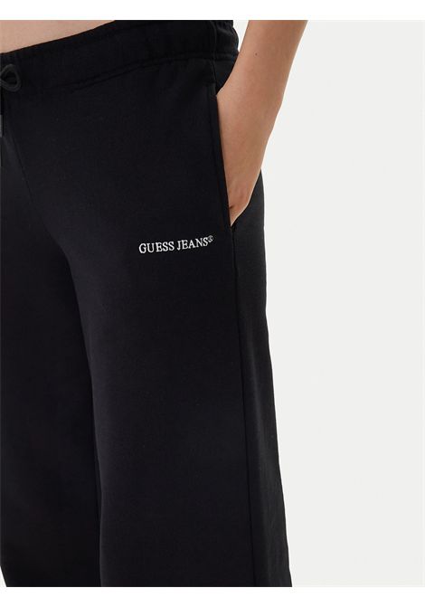 pantaloni tuta di cotone GUESS JEANS | Pantalone | W6RB52 K68I4JBLK