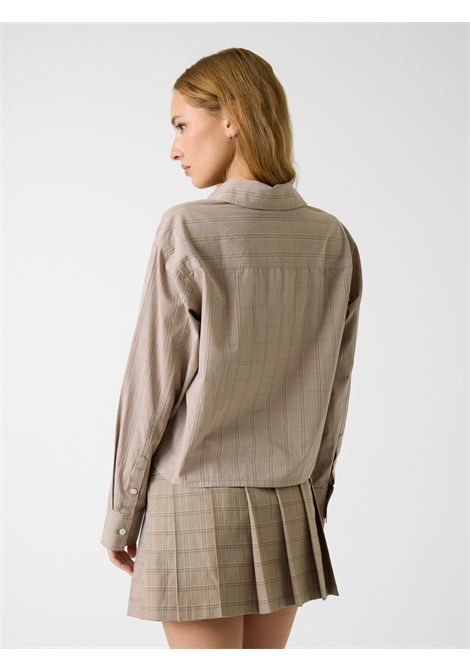 camicia cropped in cotone GUESS JEANS | Camicie | W6RH64 WH7Q1L12Q