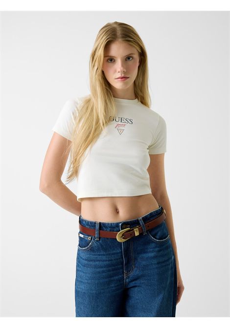 T-shirt con logo ricamato GUESS JEANS | T-shirt | W6RI15 J1314G053