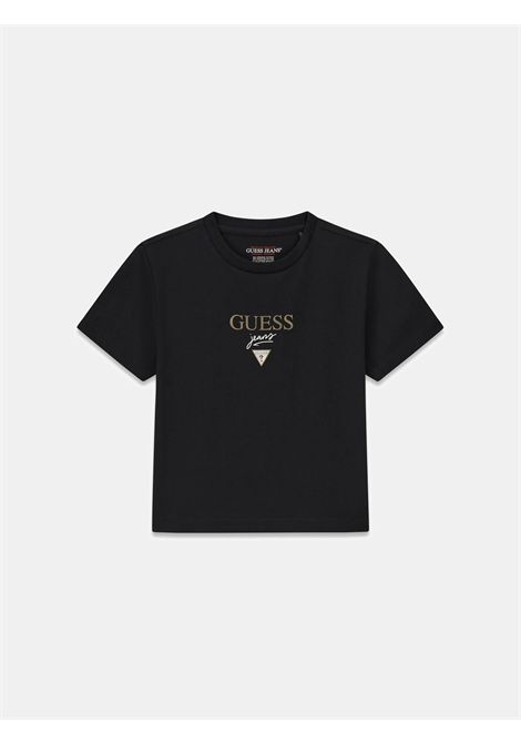 T-shirt con logo ricamato GUESS JEANS | T-shirt | W6RI15 J1314JBLK