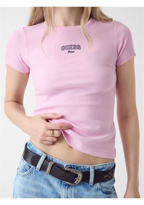 T-shirt con logo ricamato GUESS JEANS | T-shirt | W6RP21 KA0H1G65F