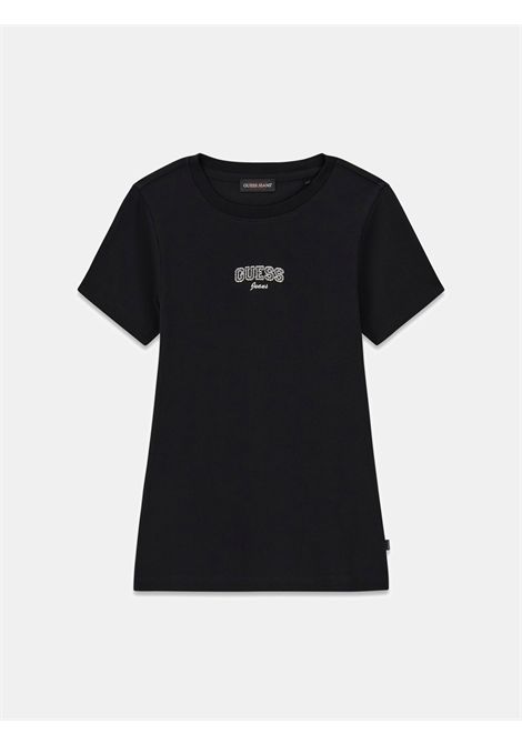 T-shirt con logo ricamato GUESS JEANS | T-shirt | W6RP21 KA0H1JBLK
