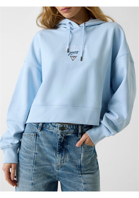 Felpa con logo ricamato GUESS JEANS | Top | W6RQ00 K68I4G703