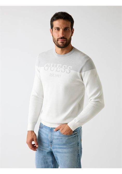 Maglione con logo frontale GUESS | Maglie | M6RR20 Z4492G291