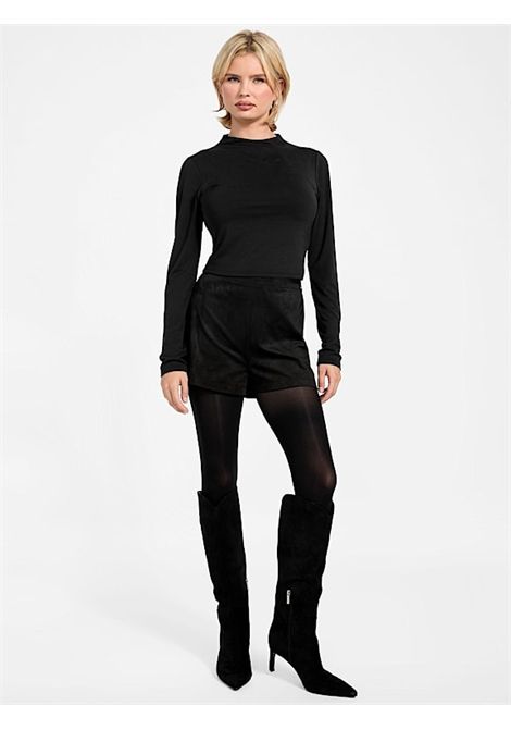 erin suedeshort GUESS | Shorts | W5BD68 WI280JBLK
