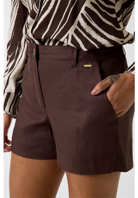 Shorts in misto lino GUESS | Shorts | W5GD1W WH5L2G1EB