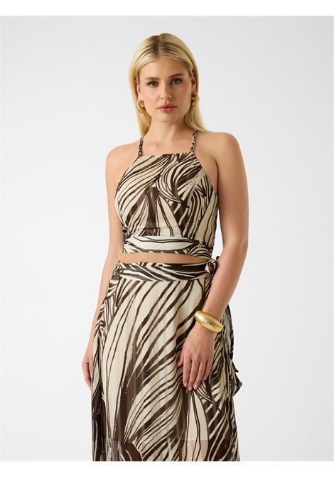 Crop top stampa floreale GUESS | Top | W5GH74 WH9Z2PMIC