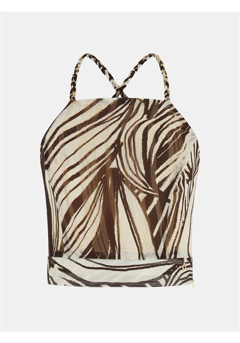 Crop top stampa floreale GUESS | Top | W5GH74 WH9Z2PMIC