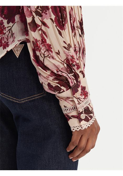 Blusa in chiffon GUESS | Camicie | W5RH16 WDW82PM6I