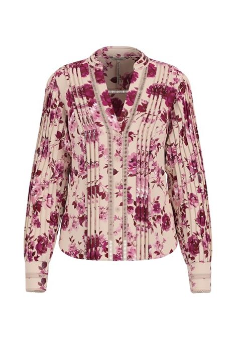 Blusa in chiffon GUESS | Camicie | W5RH16 WDW82PM6I