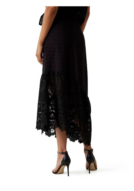 Gonna midi in pizzo sangallo GUESS | Gonne | W6GD40 W1882JBLK
