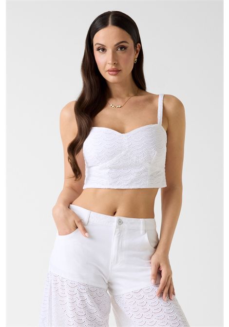 ss sharon eyelets top GUESS | Top | W6GH47 W1880G011