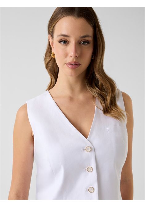 carla perfectvest linen GUESS | Gilet | W6GHAA W2839G011