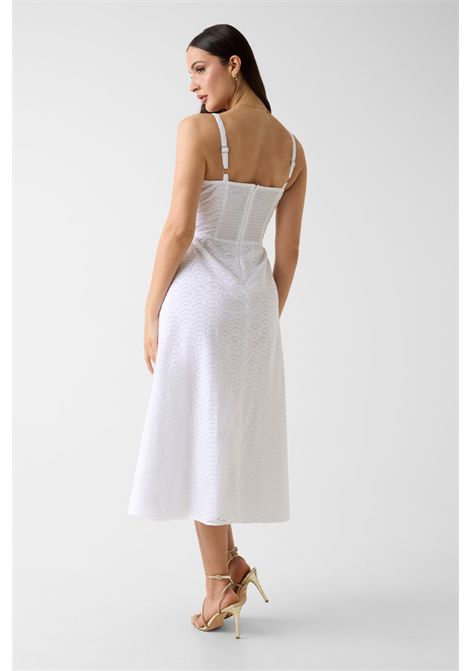 Vestito midi in pizzo sangallo GUESS | Abiti | W6GK44 W1884G011