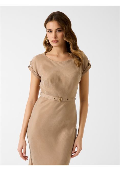 Vestito midi in misto viscosa GUESS | Abiti | W6GK50 W1950G1DQ