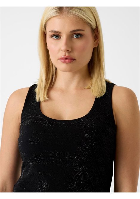 Canotta con logo GUESS | Top | W6GP10 K2932JBLK