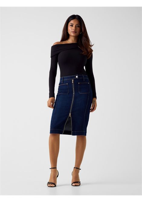 Gonna longuette in denim GUESS | Gonne | W6RD0U D6881BLJO