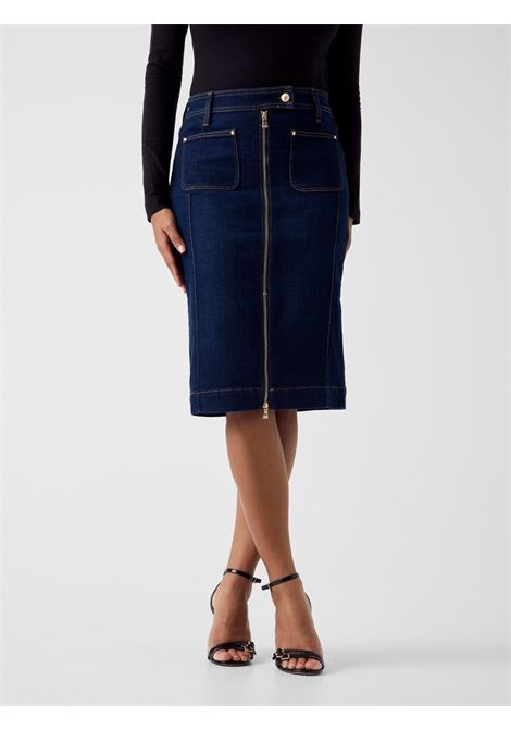 Gonna longuette in denim GUESS | Gonne | W6RD0U D6881BLJO