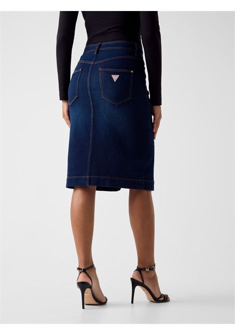 Gonna longuette in denim GUESS | Gonne | W6RD0U D6881BLJO