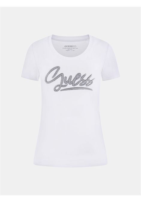 T-shirt con strass logo GUESS | T-shirt | W6RI24 J1314G011