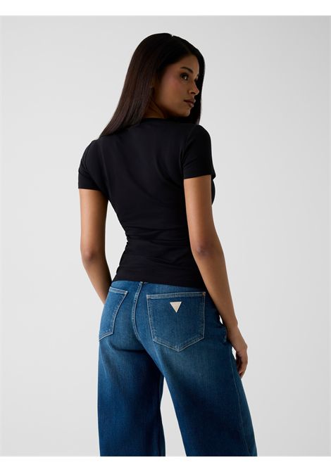 T-shirt con strass logo GUESS | T-shirt | W6RI24 J1314JBLK