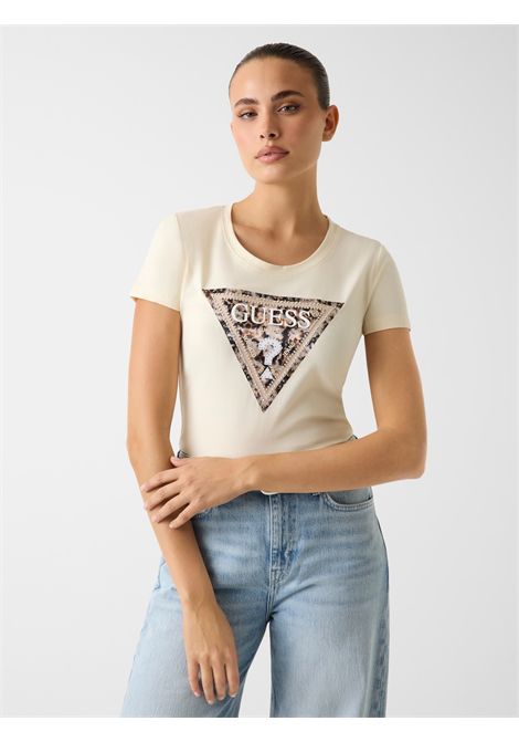 T-shirt con logo triangolare GUESS | T-shirt | W6RI32 J1314G047