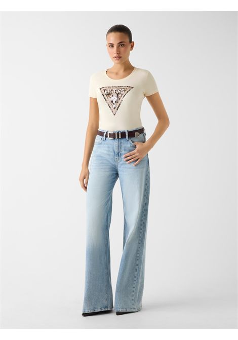 T-shirt con logo triangolare GUESS | T-shirt | W6RI32 J1314G047