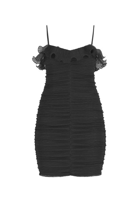 Vestito mini in chiffon GUESS | Abiti | W6RK80 WI342JBLK