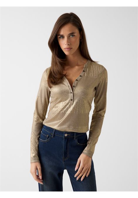 Top in maglia effetto metallizzato GUESS | Maglie | W6RP09 KC812FNJQ