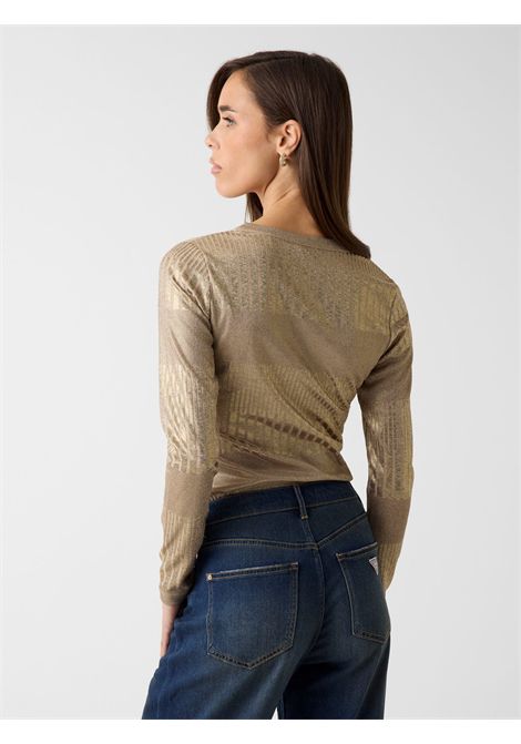 Top in maglia effetto metallizzato GUESS | Maglie | W6RP09 KC812FNJQ