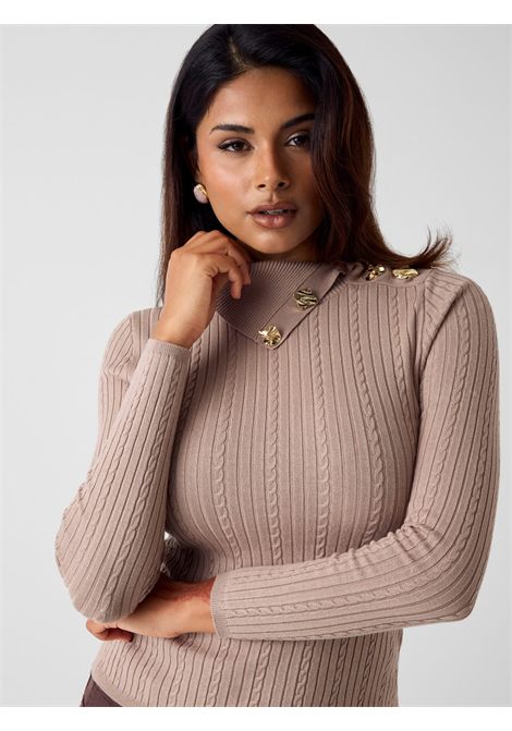 Maglione con scollo asimmetrico GUESS | Maglie | W6RR07 Z2YK2A10L