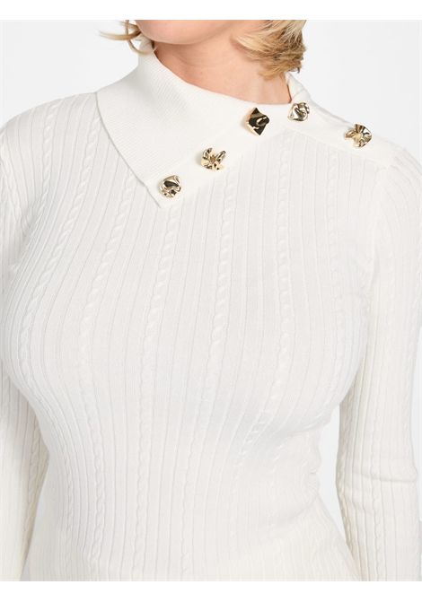 Maglione con scollo asimmetrico GUESS | Maglie | W6RR07 Z2YK2G106