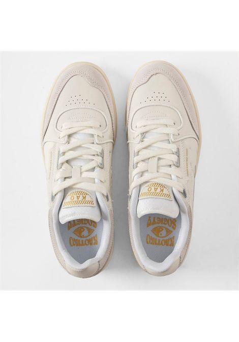 Sneaker in pelle Kaotiko | Sneakers | AO005-04260AO005 PIPING OFF WHITE