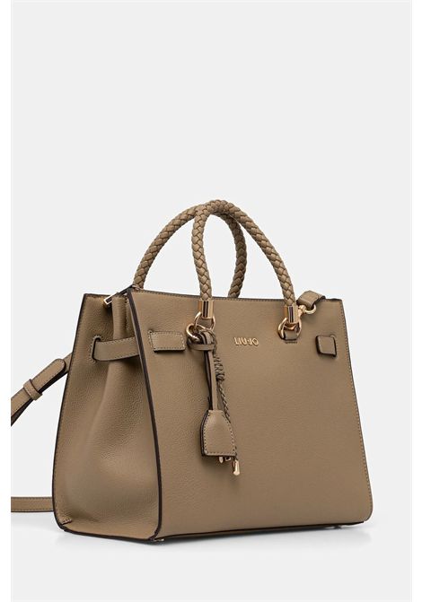 Borsa satchel media con charms LIU JO ACCESSORIES | Borse/Zaini | AA6086E101201679 MUD