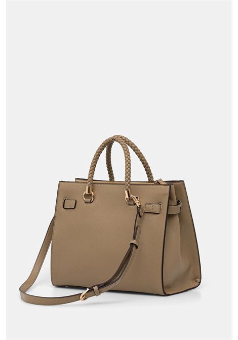 Borsa satchel media con charms LIU JO ACCESSORIES | Borse/Zaini | AA6086E101201679 MUD