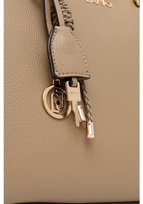 Borsa satchel media con charms LIU JO ACCESSORIES | Borse/Zaini | AA6086E101201679 MUD
