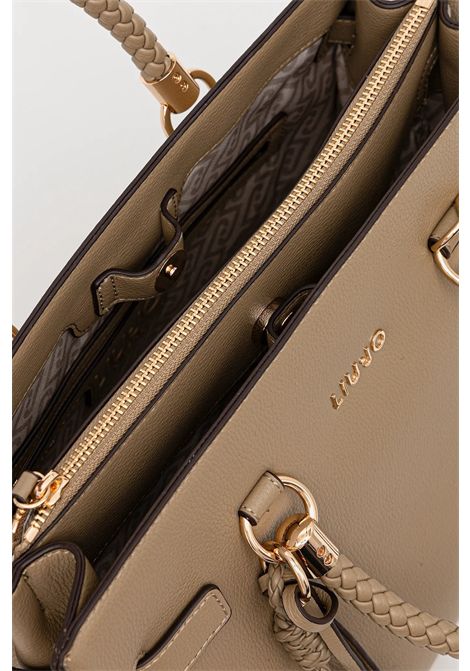 Borsa satchel media con charms LIU JO ACCESSORIES | Borse/Zaini | AA6086E101201679 MUD
