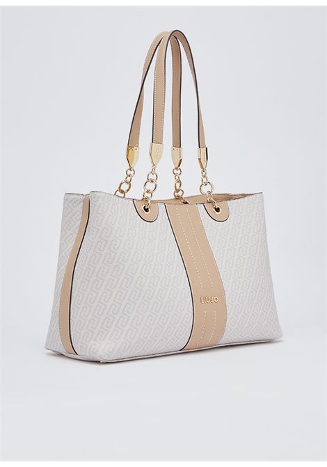 Borse a spalla media LIU JO ACCESSORIES | Borse/Zaini | AA6104E1118C3920 NATURALE/DK.CIPRIA