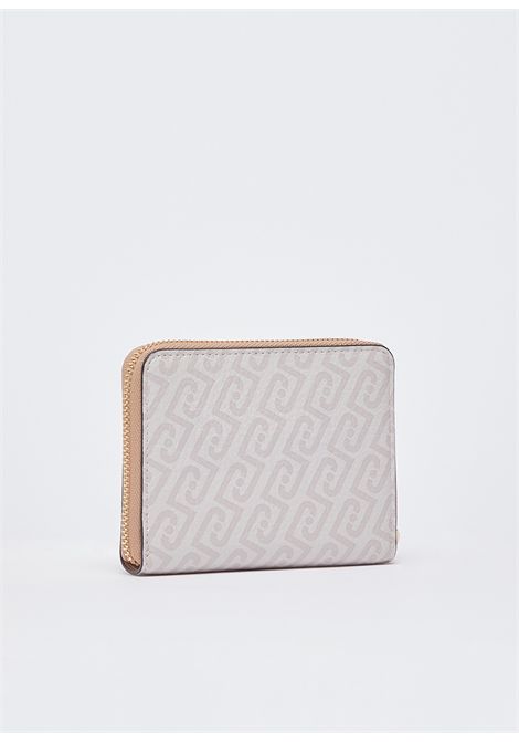 Portafoglio piccolo monogram LIU JO ACCESSORIES | Portafogli | AA6156E1118C3920 NATURALE/DK.CIPRIA