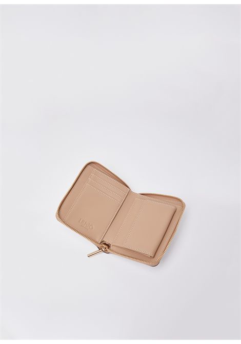 Portafoglio piccolo monogram LIU JO ACCESSORIES | Portafogli | AA6156E1118C3920 NATURALE/DK.CIPRIA