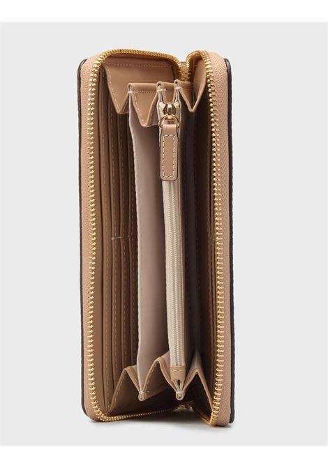 Portafoglio grande monogram LIU JO ACCESSORIES | Portafogli | AA6170E1118C3920 NATURALE/DK.CIPRIA