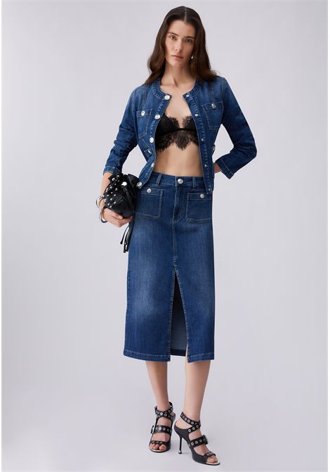 Gonna longuette in denim LIU JO JEANS | Gonne | UA6259D027578988