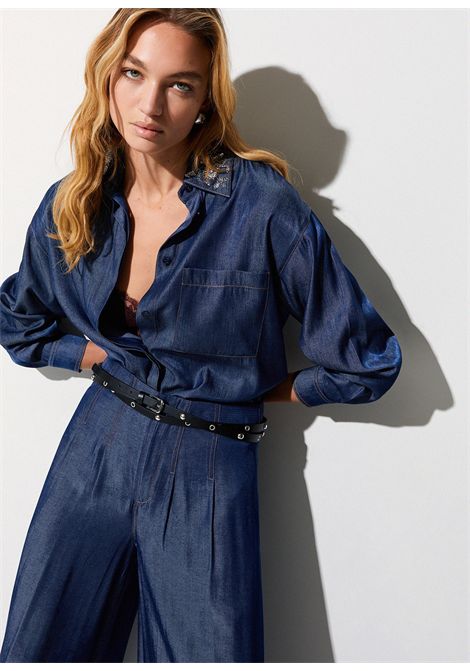 Camicia con colletto removibile LIU JO JEANS | Camicie | UA6274D489477000