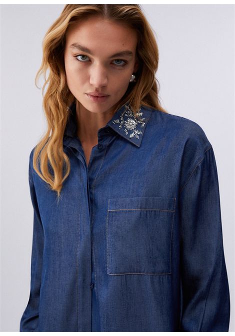 Camicia con colletto removibile LIU JO JEANS | Camicie | UA6274D489477000