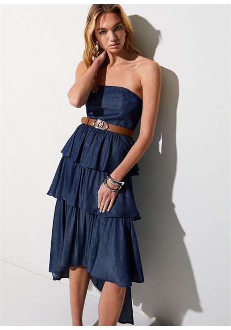 Abito midi asimmetrico LIU JO JEANS | Abiti | UA6275D489477000