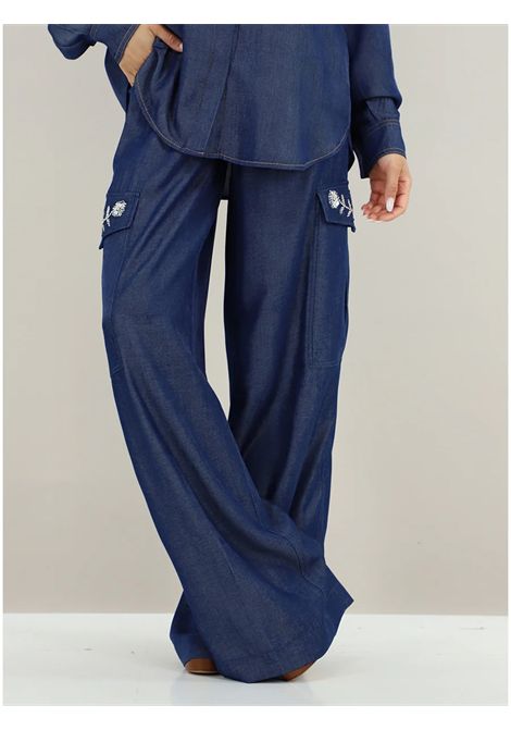 Pantaloni Tasconi con Strass LIU JO JEANS | Pantalone | UA6290D489477000