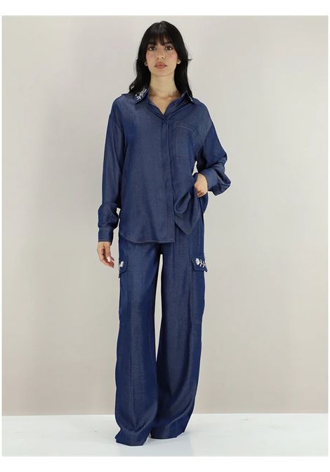 Pantaloni Tasconi con Strass LIU JO JEANS | Pantalone | UA6290D489477000