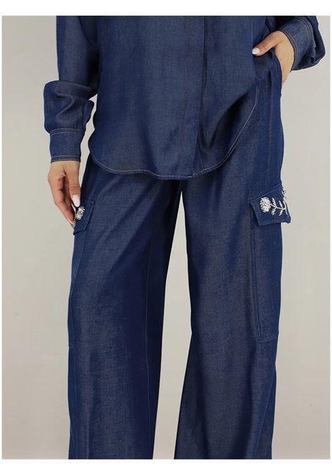 Pantaloni Tasconi con Strass LIU JO JEANS | Pantalone | UA6290D489477000